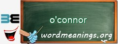WordMeaning blackboard for o'connor